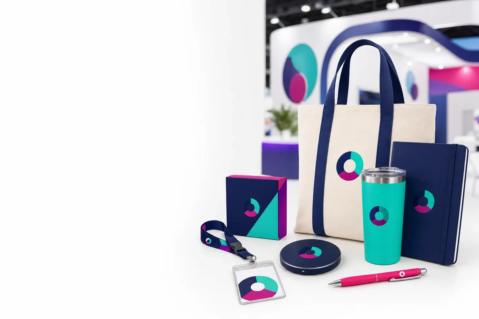 Social share image for an article about the best promotional products for trade shows