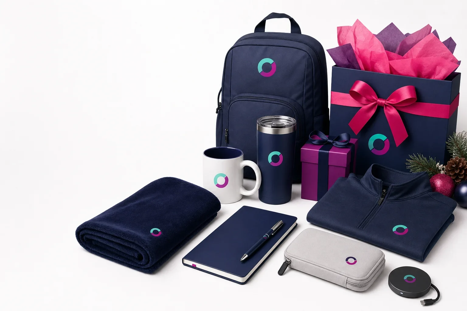 Social share image for an article about corporate holiday gift ideas