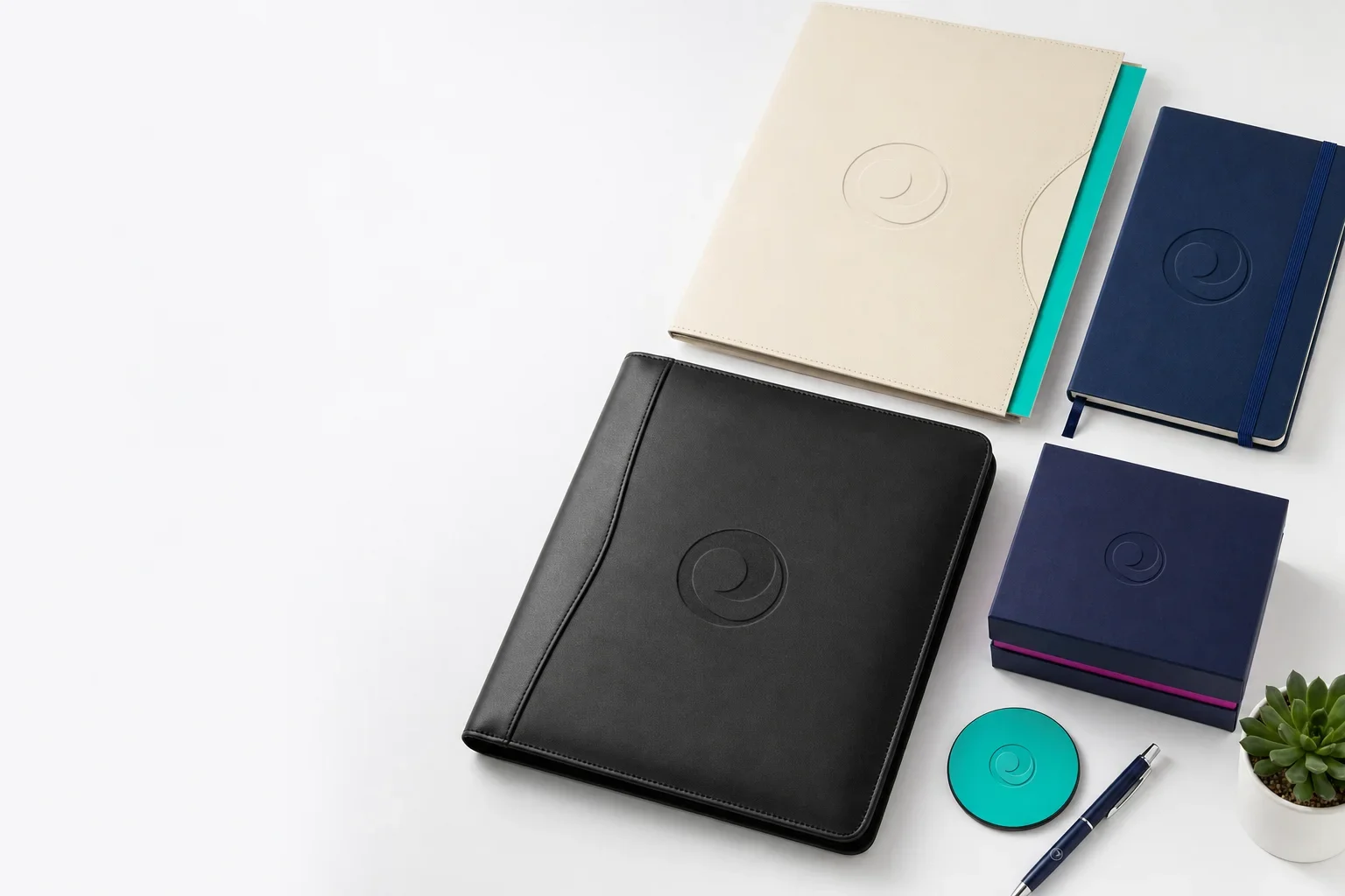 Social share image for an article comparing debossing and embossing