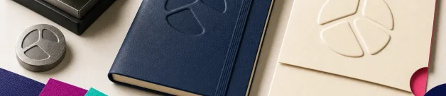 Debossing and embossing press tools with tactile product samples