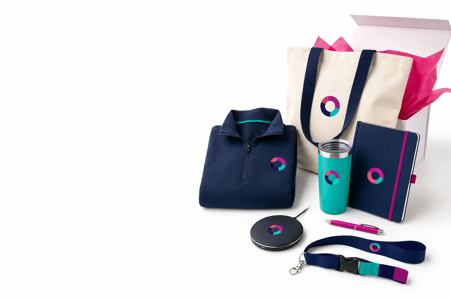 Social share image for an article about employee welcome kit ideas