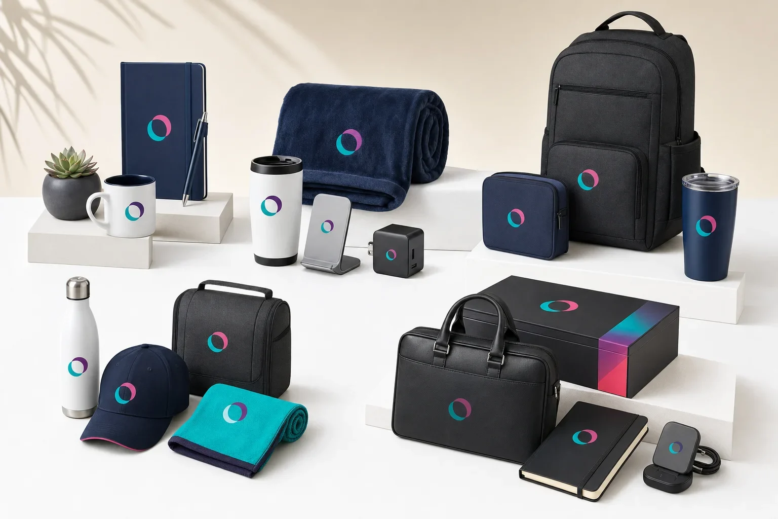 New employee onboarding kits including office kit, remote kit, hybrid kit, field kit, and leadership welcome gifts