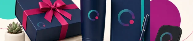 Customer appreciation gifts arranged with premium branded products