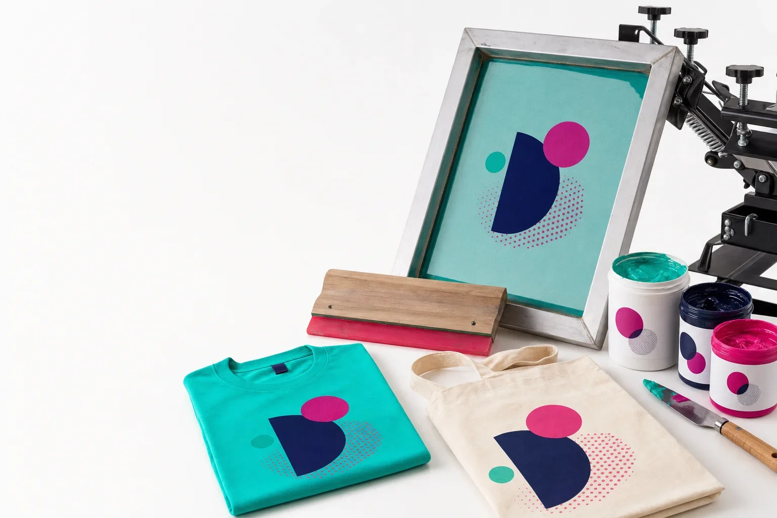Social share image for an article explaining what a screen is in screen printing