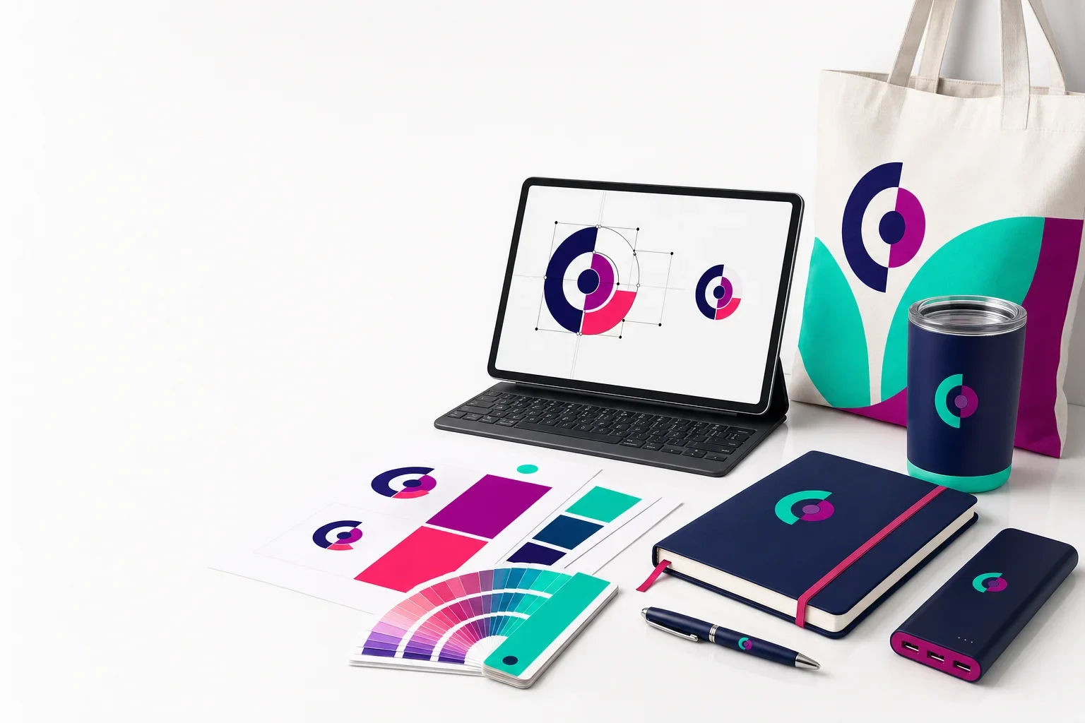 Social share image for an article explaining vector artwork for promotional products