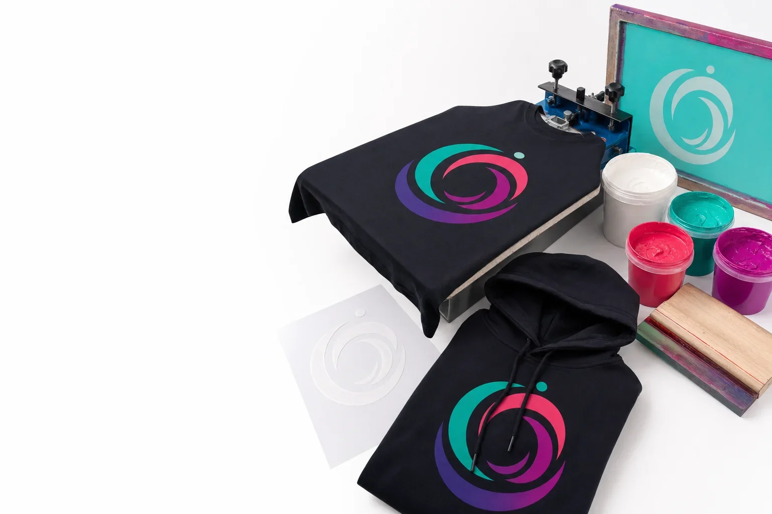 Social share image for an article explaining why dark shirts cost more to print