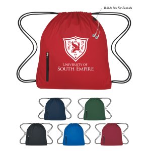 Earbud Ready Ripstop Gym Sack