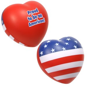 Patriotic Valentine Heart Stress Ball