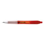 Clear Red with Black Ink
