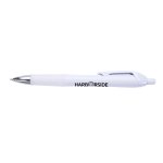 White with Blue Ink