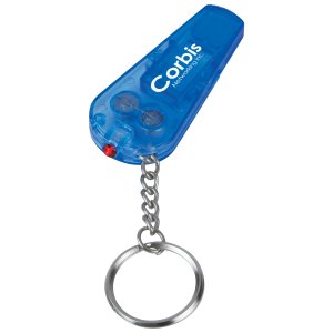 Red Light Safety Whistle Key Ring