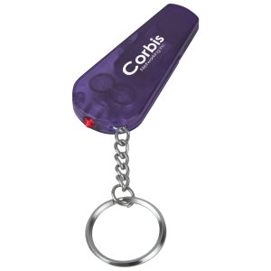 Red Light Safety Whistle Key Ring