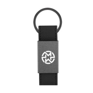 Split Ring Leatherette Key Fob
