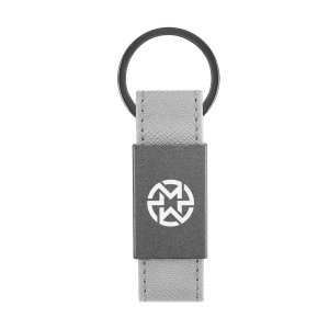 Split Ring Leatherette Key Fob