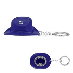 Western Hat Bottle Opener Keychain