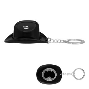 Western Hat Bottle Opener Keychain
