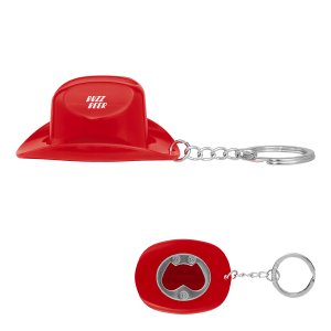 Western Hat Bottle Opener Keychain