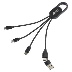Carabiner Gadget Cable with Light-Up Logo