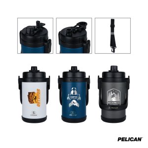 Pelican Dayventure 68 oz. / Half Gallon Recycled Double Wall Stainless Steel Travel Jug