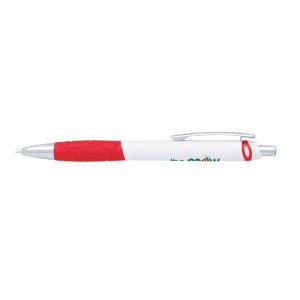 Geo Grip White Barrel Pen