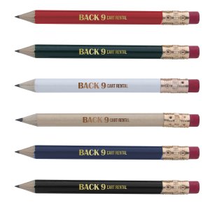 Par for the Course Pencil with Eraser