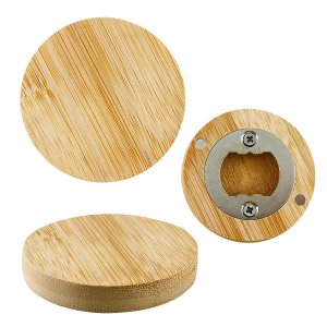 Bamboo Magnetic Bottle Opener