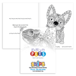 Unwind with Pets Adult Coloring Book
