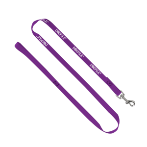 3/4" Smooth Nylon Pet Leash with Bright Metal Snap Hook