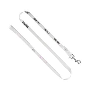 3/4" Smooth Nylon Pet Leash with Bright Metal Snap Hook