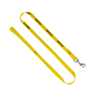 3/4" Smooth Nylon Pet Leash with Bright Metal Snap Hook