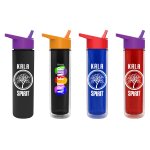 Frost Flow Double-Wall Insulated Bottle with Flip-Straw Lid - 16 oz.