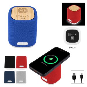 Bamboo Bay Light Up Wireless Charger & Speaker