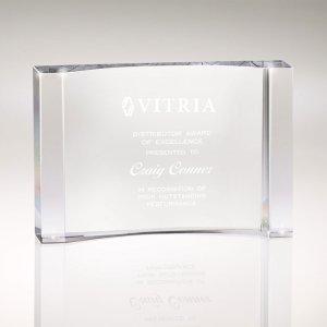 Vista Concave Crystal Award