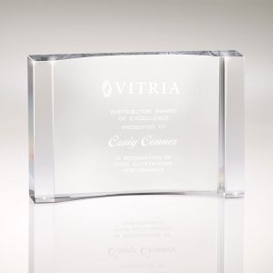 Vista Concave Crystal Award