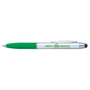 Silver Flip Grip Recycled Stylus Pen