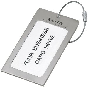 Steel Traveler Luggage Tag