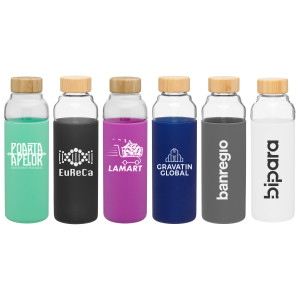 18 oz h2go bali Glass Bottle