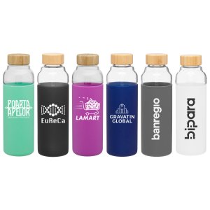 18 oz h2go bali Glass Bottle