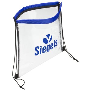 Clearly Secure Drawstring Bag