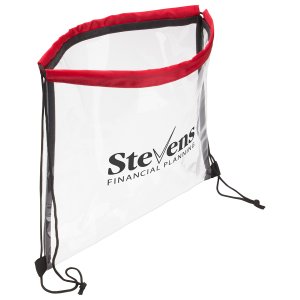 Clearly Secure Drawstring Bag
