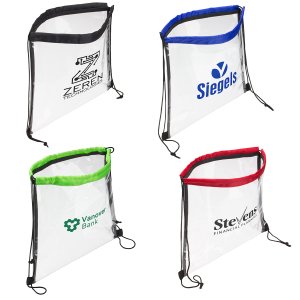 Clearly Secure Drawstring Bag