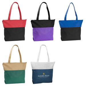Zip & Go Two-Tone Tote