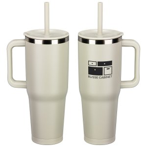 SENSO Summit 40 oz Insulated Stainless Steel Travel Mug with Press-In Straw Lid