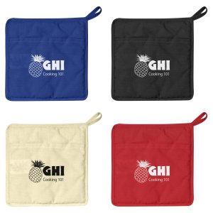 Hang Tight Quilted Canvas Pot Holder