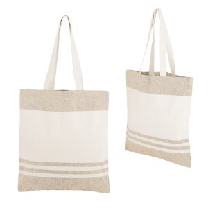 Striped Eco Cotton Shopper Tote