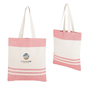 Striped Eco Cotton Shopper Tote