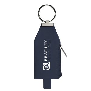 Leatherette Zippered Key Pouch