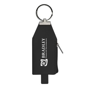 Leatherette Zippered Key Pouch