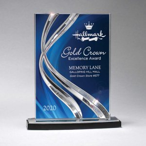 Small Ribbon Rally Acrylic Award