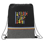 Rainbow Stripes Drawstring Bag